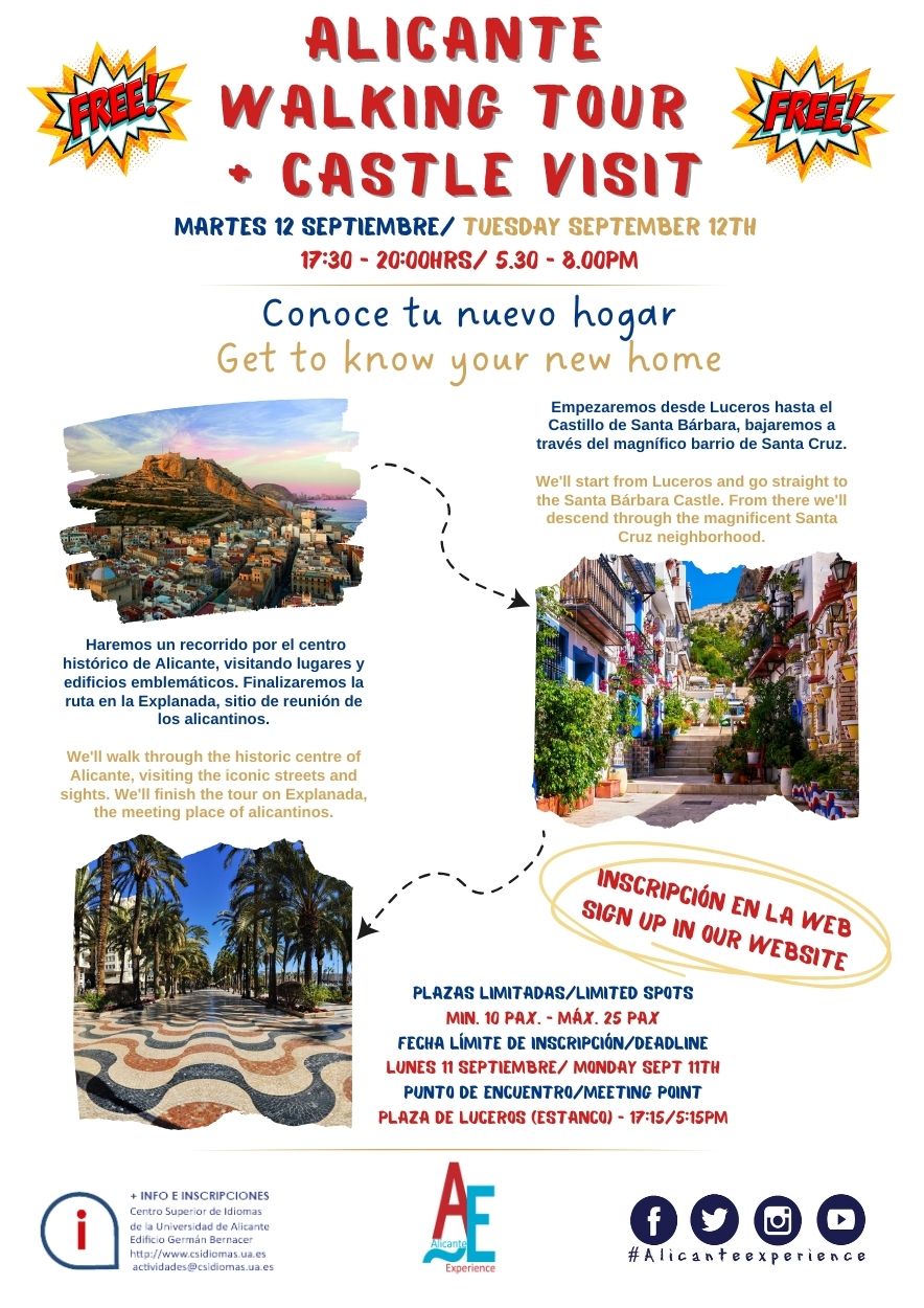 ALICANTE WALKING TOUR SEPT