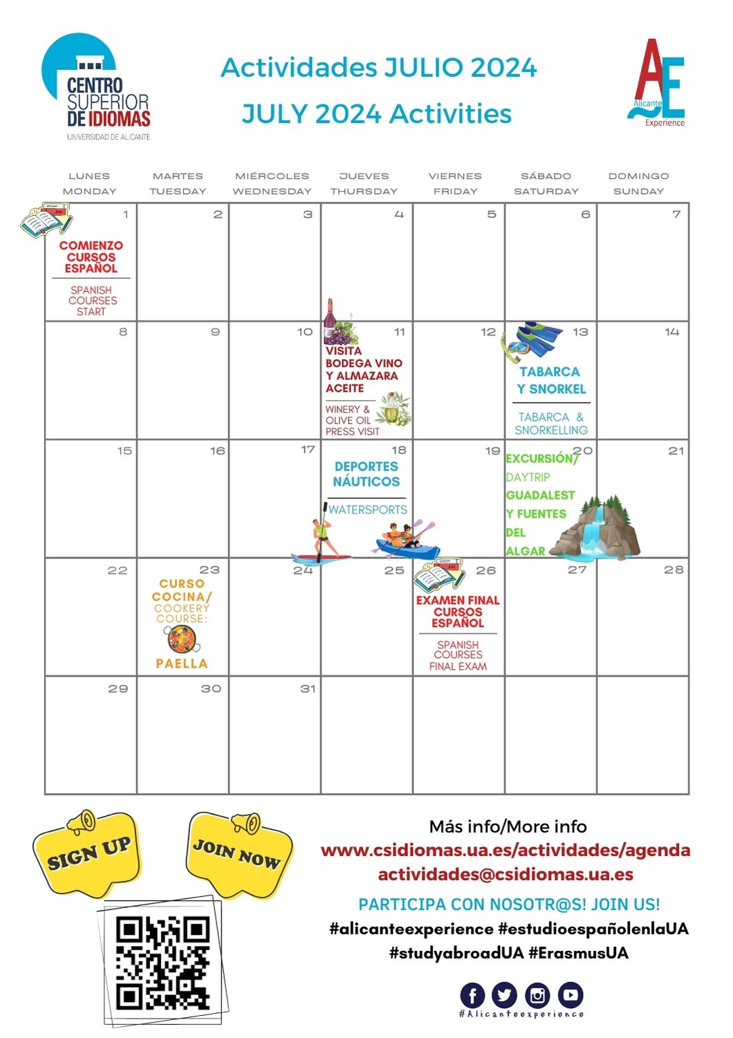 CALENDARIO JULIO 24