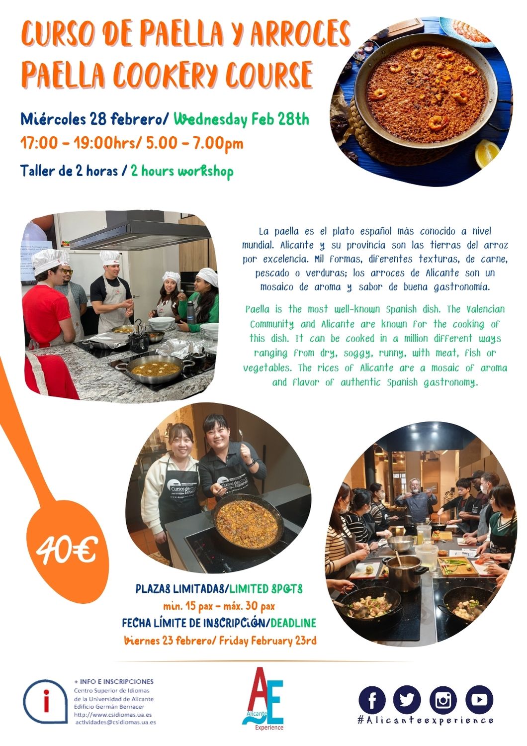 CURSO PAELLA FEB