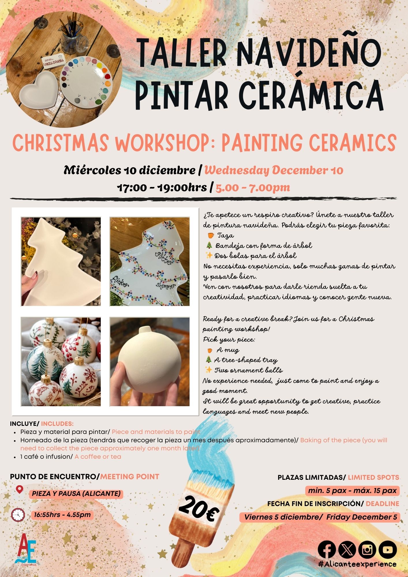 TALLER PINTURA CERÁMICA NAVIDAD