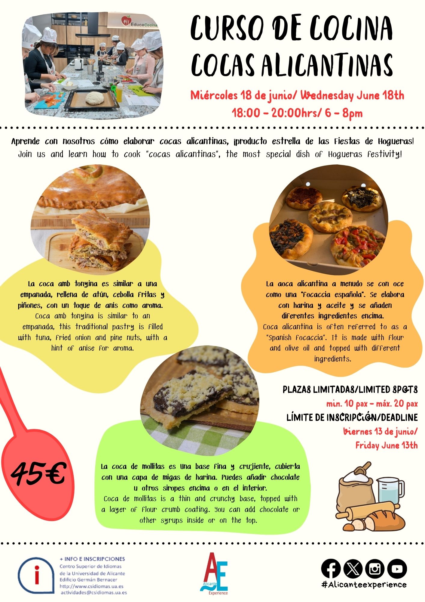 TALLER COCAS ALICANTINAS