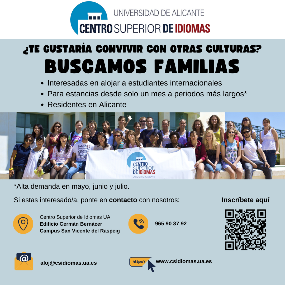 BUSCAMOS FAMILIAS DE ACOGIDA 