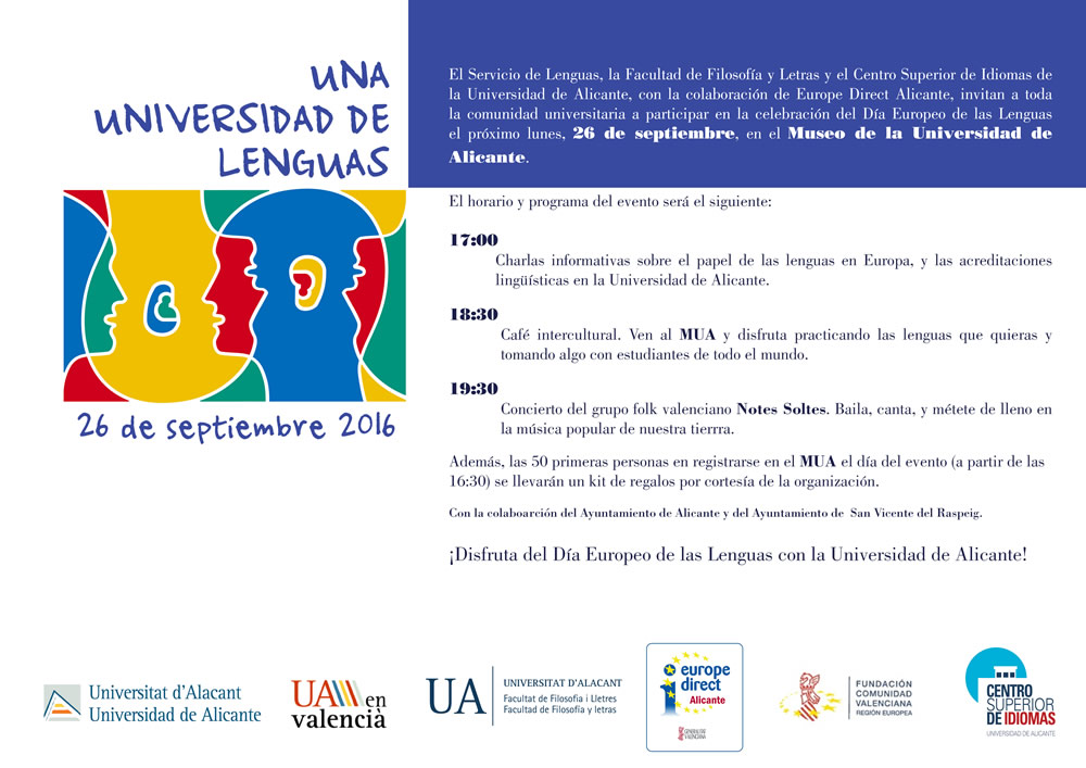 Día de Europeo de las Lenguas con la Universidad de Alicante