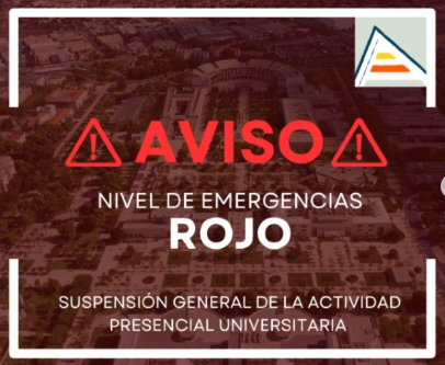 Alerta meteorológica: viernes 10/10/25 cerrado por lluvia